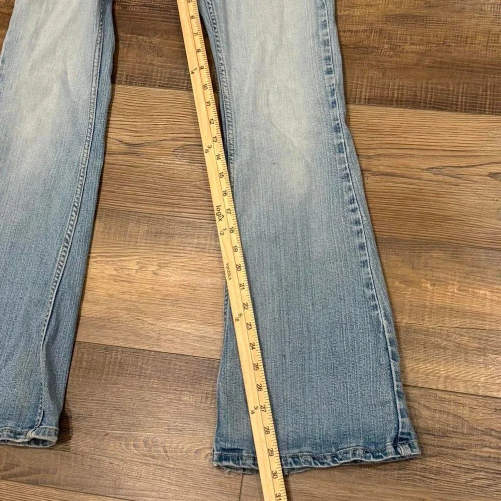 Vintage Y2K HCO Hollister Flare jeans rainbow color accent size 9